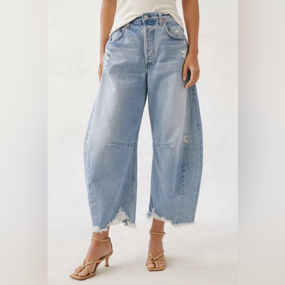 Citizens of Humanity Rigid High-Rise Horseshoe Jeans - Size 28 (Savahn Wash)